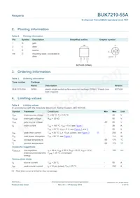BUK7219-55A Datasheet Page 2
