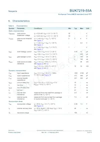 BUK7219-55A Datasheet Page 5
