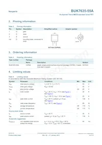 BUK7635-55A Datasheet Page 2