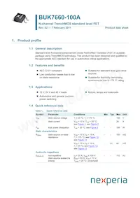 BUK7660-100A Datenblatt Cover