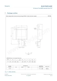 BUK768R3-60E Datasheet Page 9