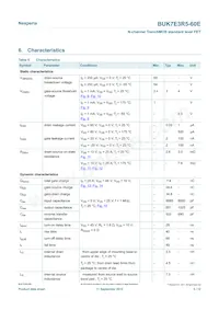 BUK7E3R5-60E Datasheet Page 5