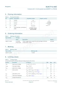 BUK7Y12-40EX Datasheet Page 2