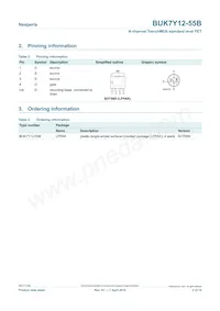 BUK7Y12-55B Datasheet Page 2
