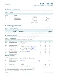 BUK7Y13-40B Datasheet Page 2
