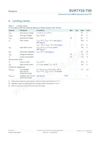BUK7Y28-75B Datasheet Page 3