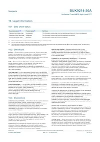 BUK9214-30A Datasheet Pagina 12