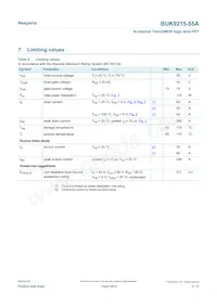 BUK9215-55A Datasheet Page 3