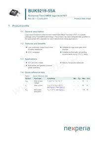 BUK9219-55A Datasheet Cover