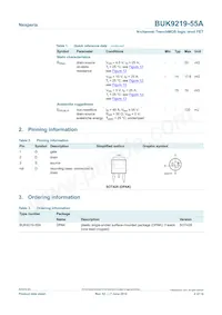 BUK9219-55A Datasheet Page 2