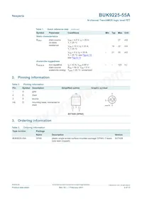 BUK9225-55A Datasheet Page 2