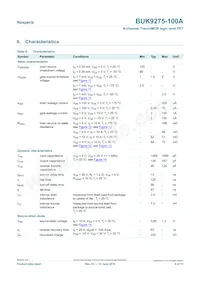 BUK9275-100A Datasheet Page 5