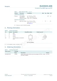 BUK9609-40B Datasheet Page 2
