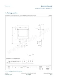 BUK961R6-40E Datasheet Page 10