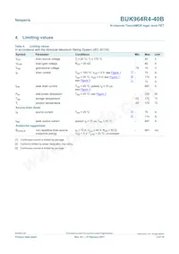 BUK964R4-40B Datasheet Page 3