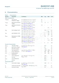 BUK9Y07-30B Datasheet Page 6