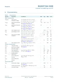 BUK9Y104-100B Datasheet Page 6