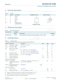BUK9Y40-55B Datasheet Page 2