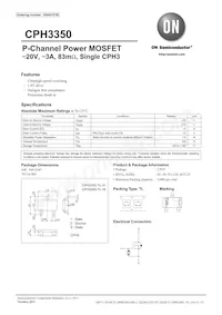 CPH3350-TL-W Datasheet Copertura