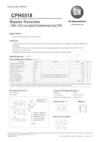 CPH5518-TL-E Datasheet Copertura