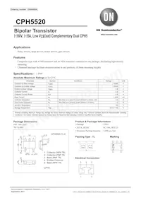 CPH5520-TL-E Datasheet Copertura