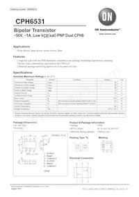 CPH6531-TL-E Datasheet Cover