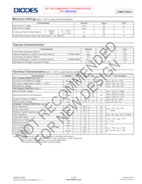 DMG2302U-7 Datasheet Page 2