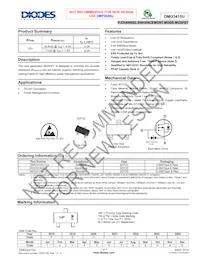 DMG3415U-7 Datasheet Cover
