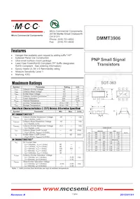 DMMT3906-TP Datasheet Copertura