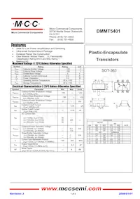 DMMT5401-TP Datasheet Cover