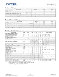 DMN2058UW-7 Datasheet Page 2