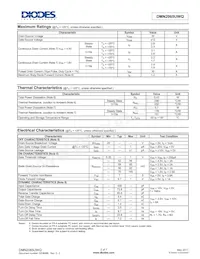 DMN2065UWQ-7 Datasheet Pagina 2