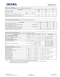 DMN2450UFD-7 Datasheet Page 2