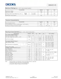 DMN62D1LFB-7B數據表 頁面 2