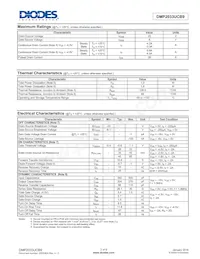 DMP2033UCB9-7 Datasheet Page 2