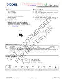 DMP2160UW-7 Datasheet Cover