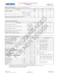 DMP3130L-7 Datasheet Pagina 2