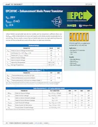 EPC2010C Datenblatt Cover