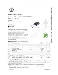 FCH072N60F-F085 Datasheet Cover