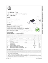 FCH104N60F-F085 Datasheet Cover
