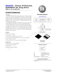 FCMT250N65S3 Datasheet Copertura
