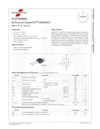 FCP104N60 Datasheet Page 2