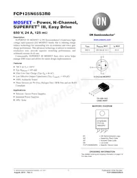 FCP125N65S3R0 Datasheet Cover