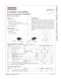 FCP380N60 Datasheet Page 2