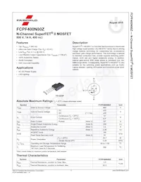 FCPF400N80Z Datasheet Page 2