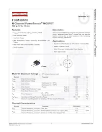 FDB150N10 Datasheet Page 2