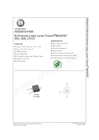 FDD5810-F085 Datasheet Cover