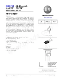 FDH45N50F-F133 Datasheet Cover