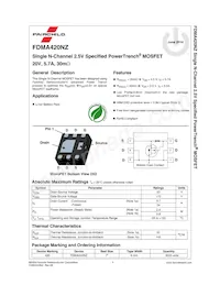 FDMA420NZ Datasheet Page 2