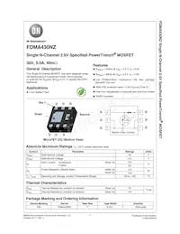 FDMA430NZ Datasheet Cover